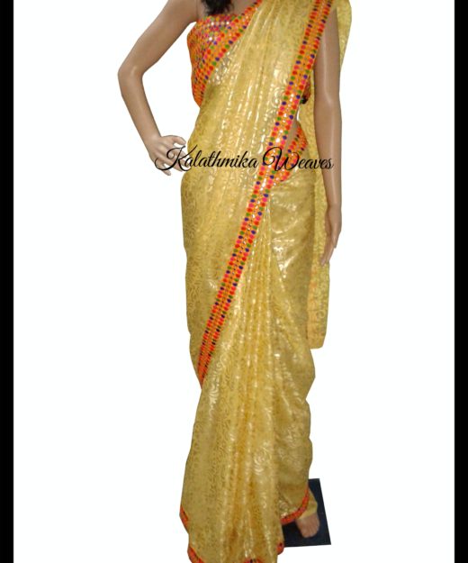 yellow-brasso-saree