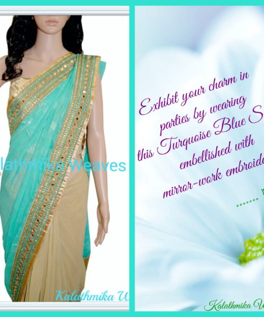 sea-blue-partywear-half-n-half-saree_collage